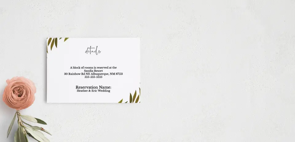 Guest Information Card