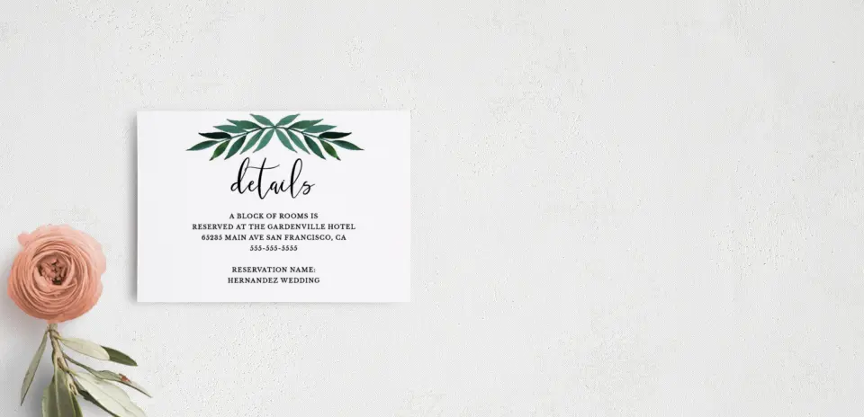 Guest Information Card