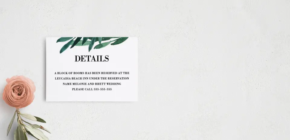 Guest Information Card