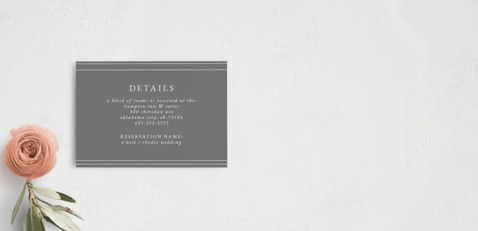Guest Information Card