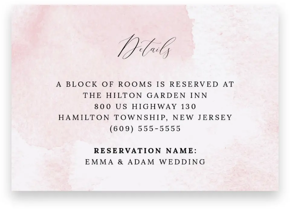 This is a 5" x 3½" Wedding Invitation Enclosure Card called Enchanted Crown printed in full color on Premium Smooth paper