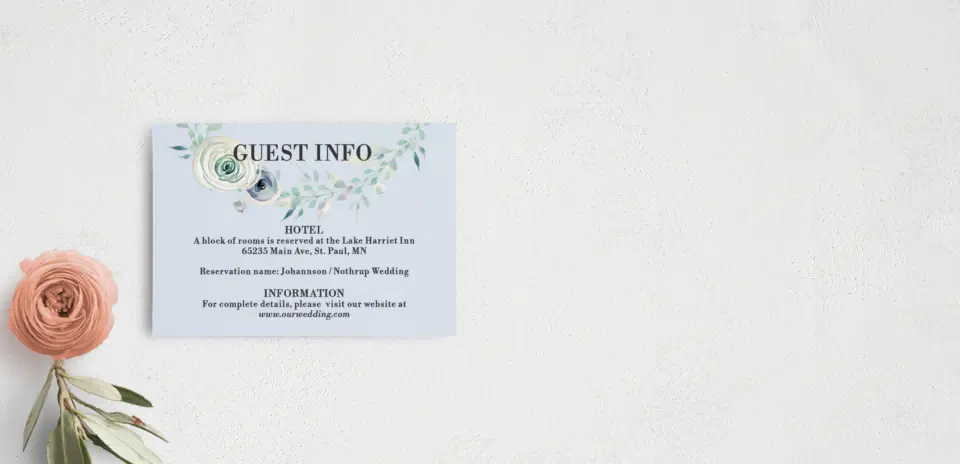 Guest Information Card