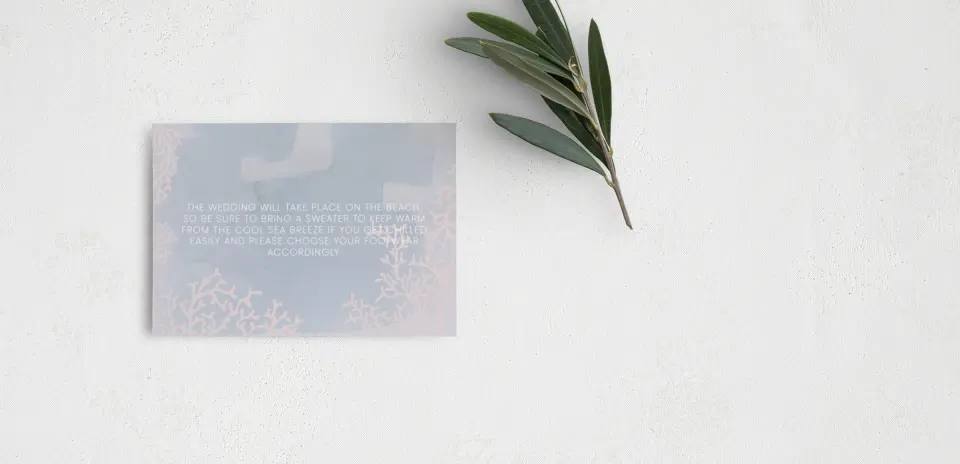 Guest Information Card Back View