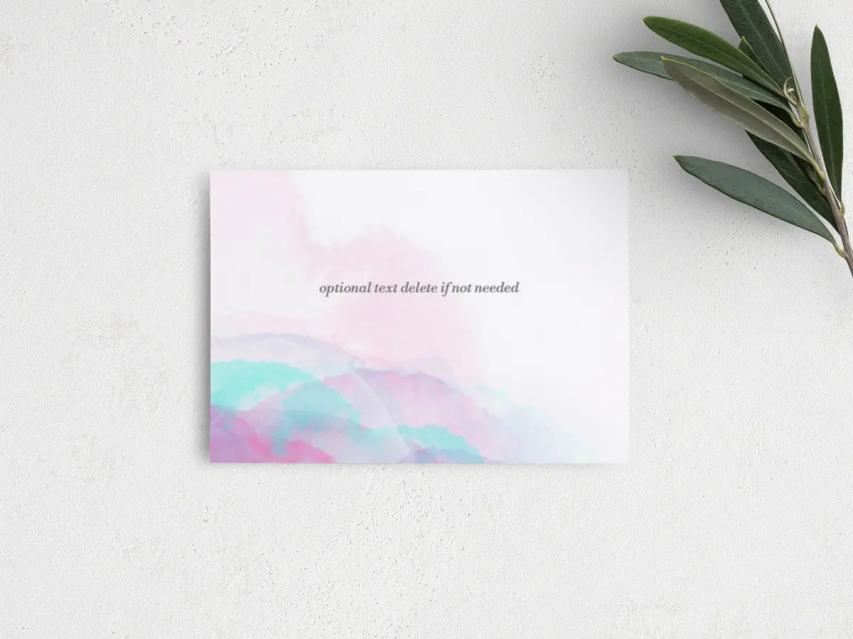 Guest Information Card Back View