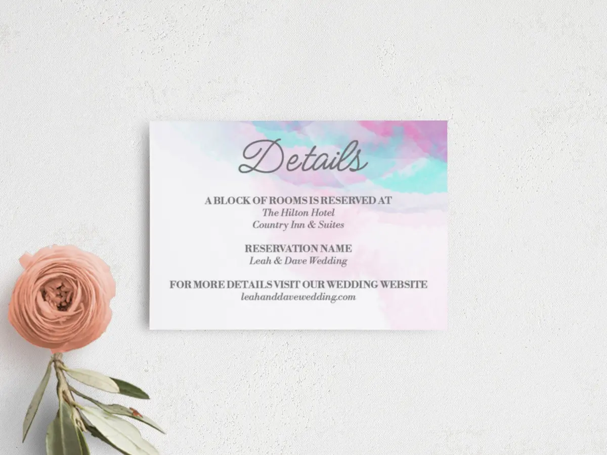 Guest Information Card
