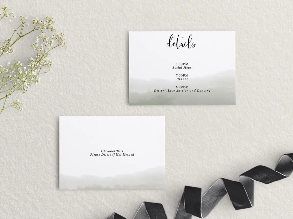 RSVP Postcard Mailing Side