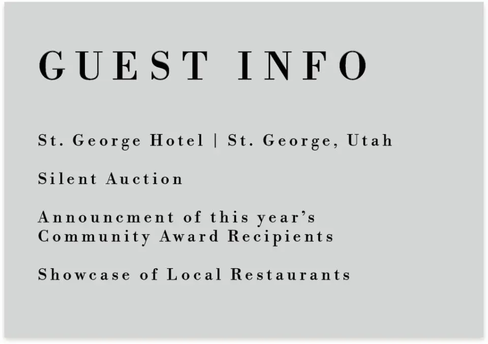 This is a 5" x 3½" Gala Invitation Enclosure Card called Be Square printed in full color on Premium Smooth paper