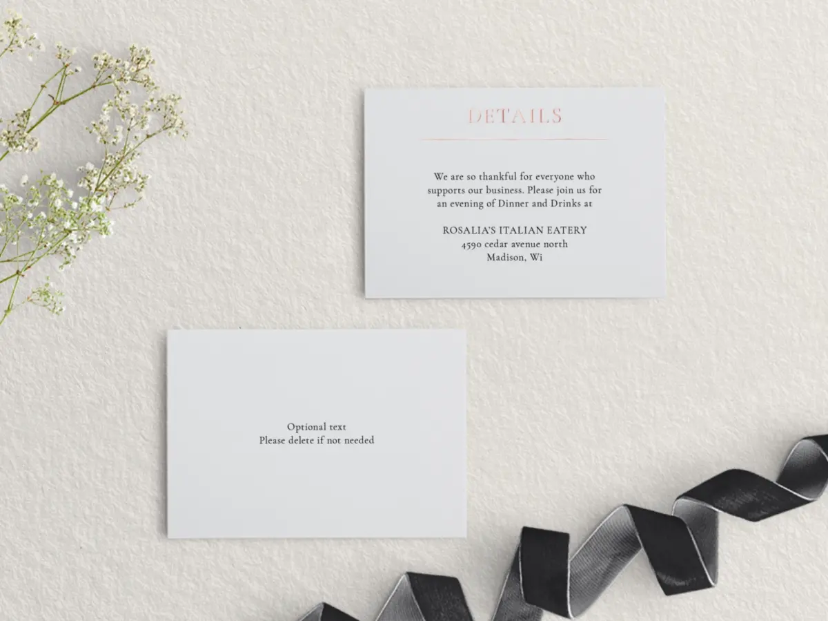 RSVP Postcard Mailing Side