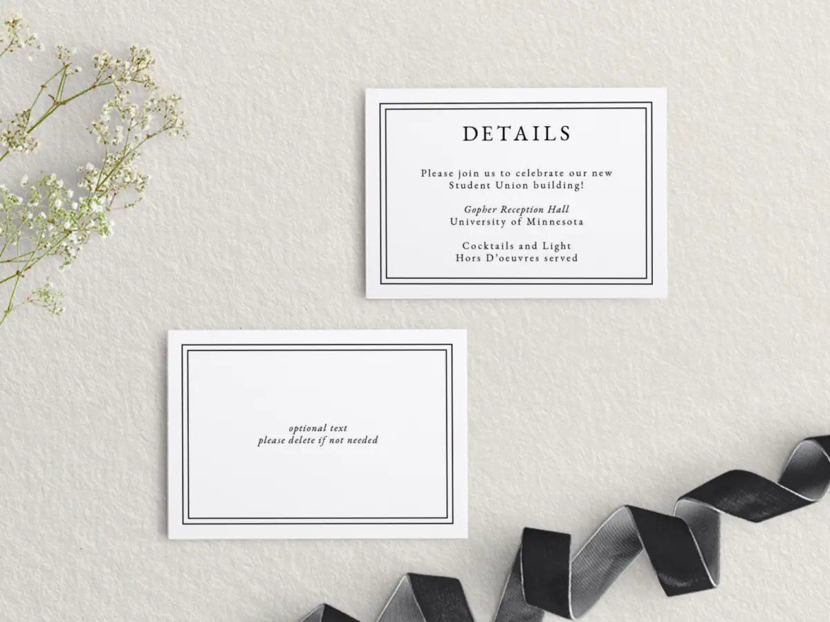 RSVP Postcard Mailing Side