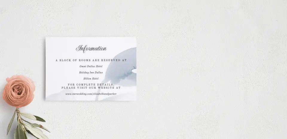 Guest Information Card