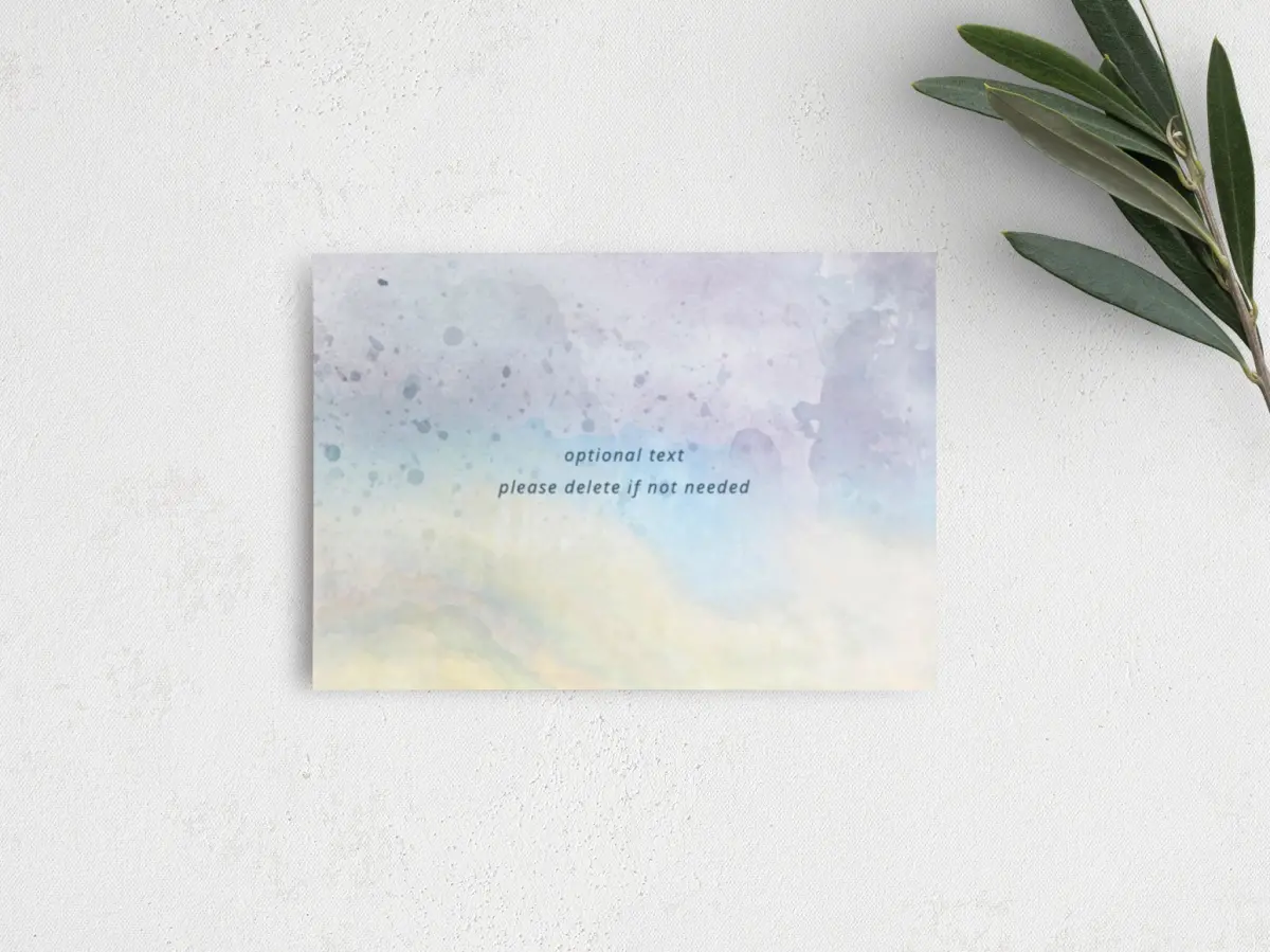 Guest Information Card Back View