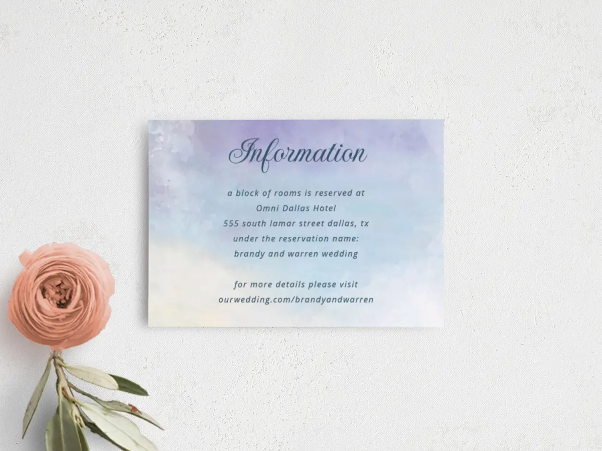 Guest Information Card