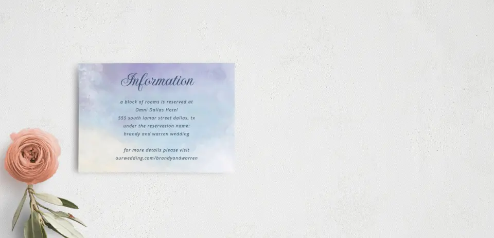Guest Information Card