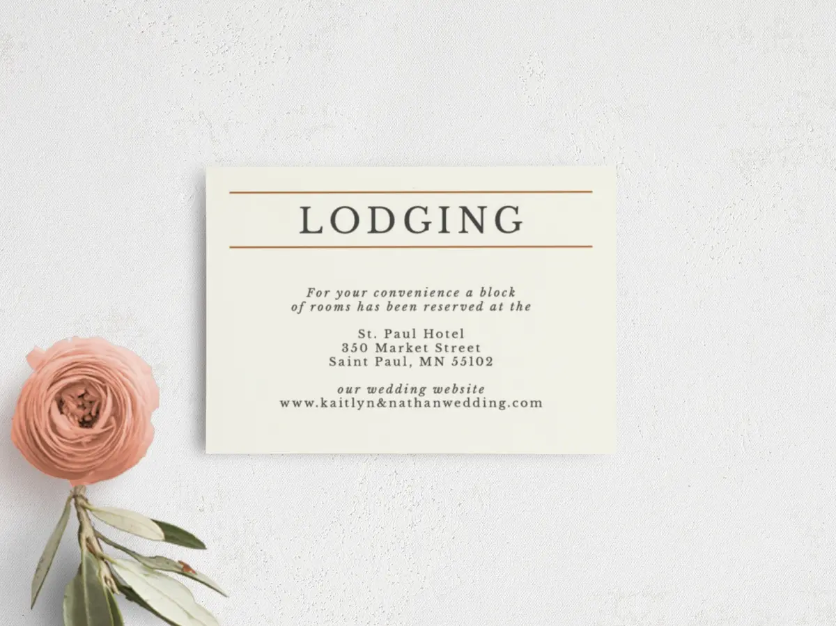 Guest Information Card