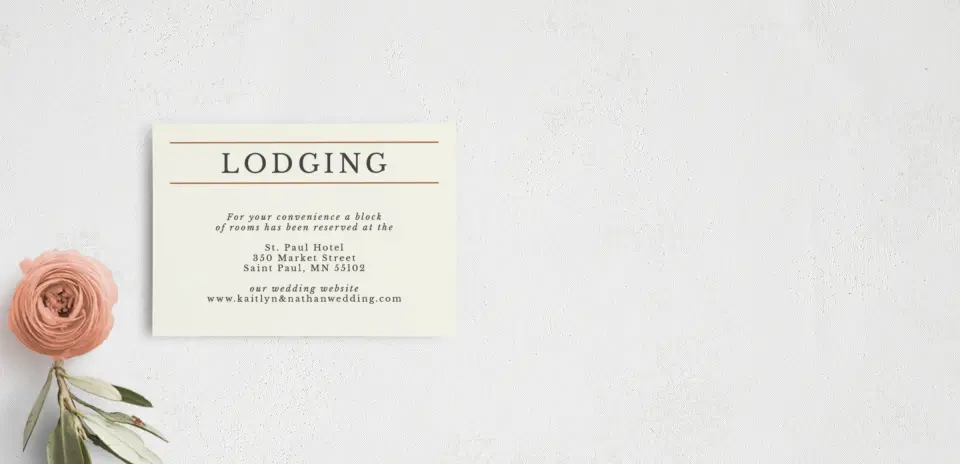 Guest Information Card