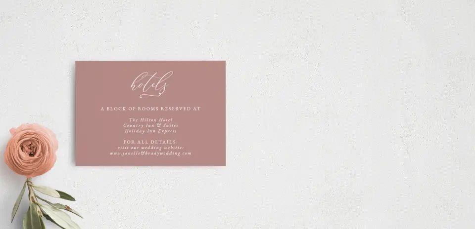 Guest Information Card