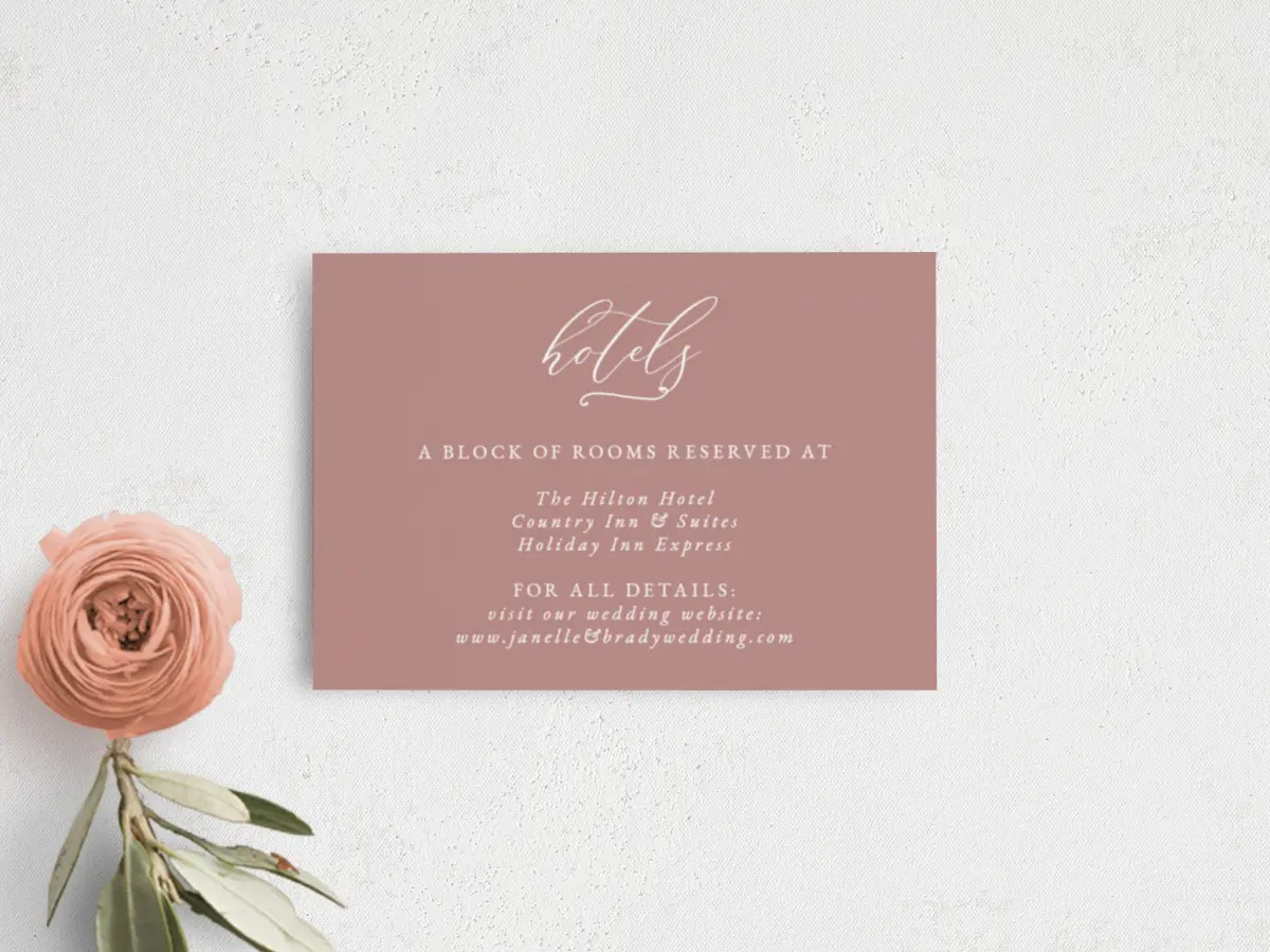 Guest Information Card
