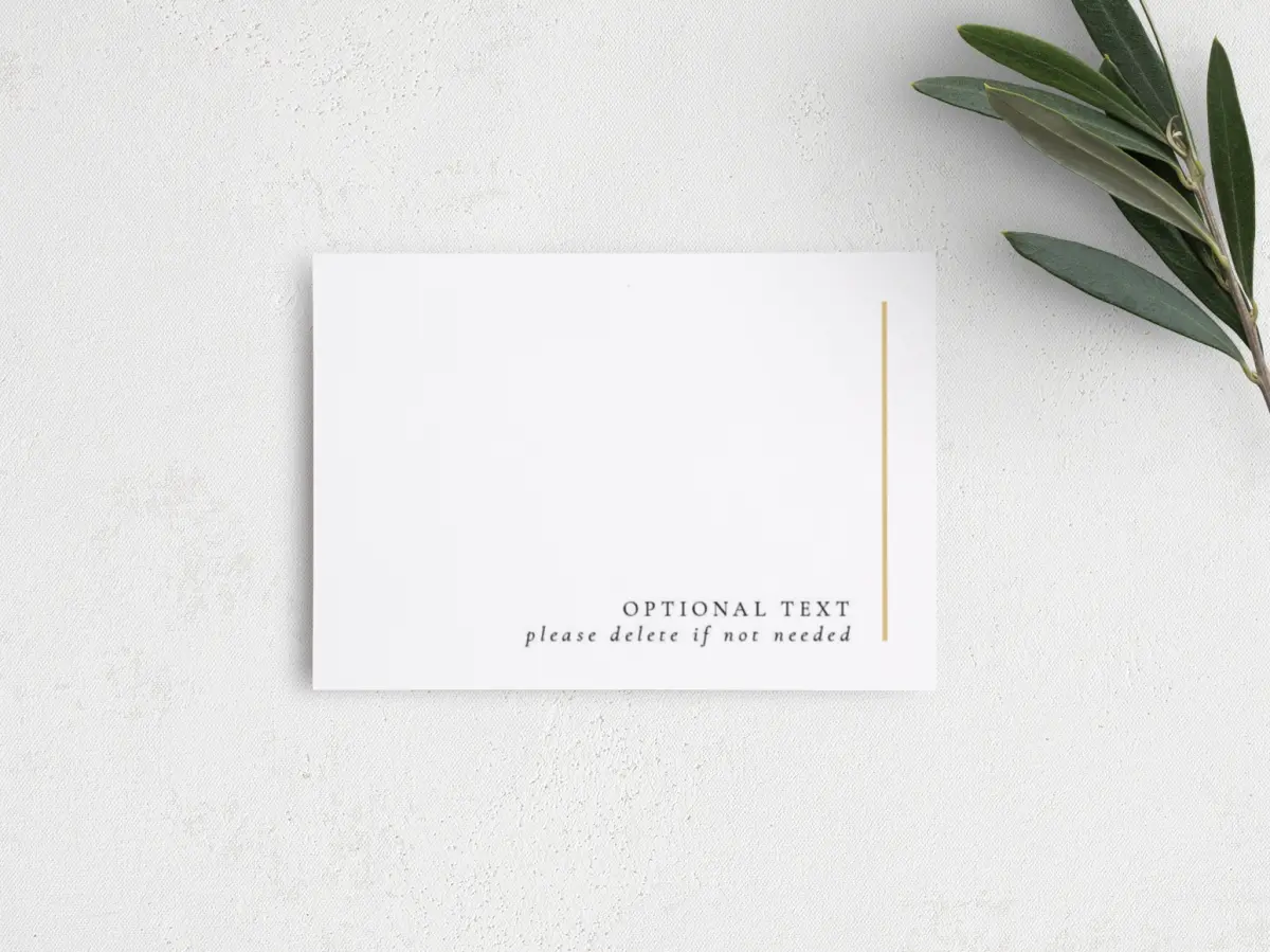 Guest Information Card Back View
