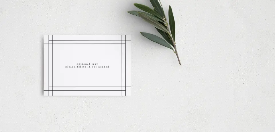 Guest Information Card Back View