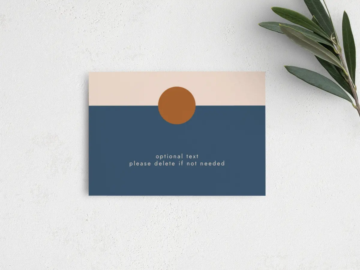 Guest Information Card Back View