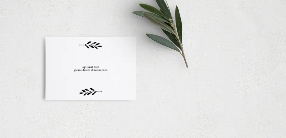 Guest Information Card Back View