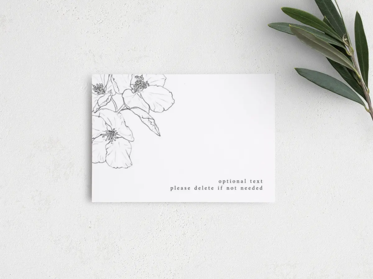 Guest Information Card Back View