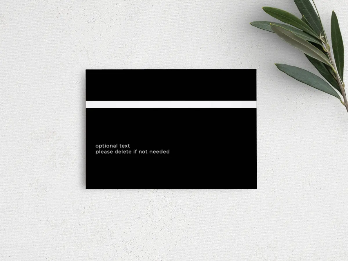 Guest Information Card Back View