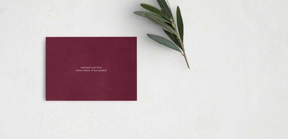 Guest Information Card Back View