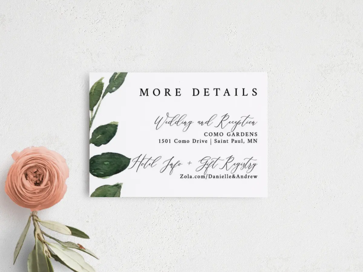 Guest Information Card