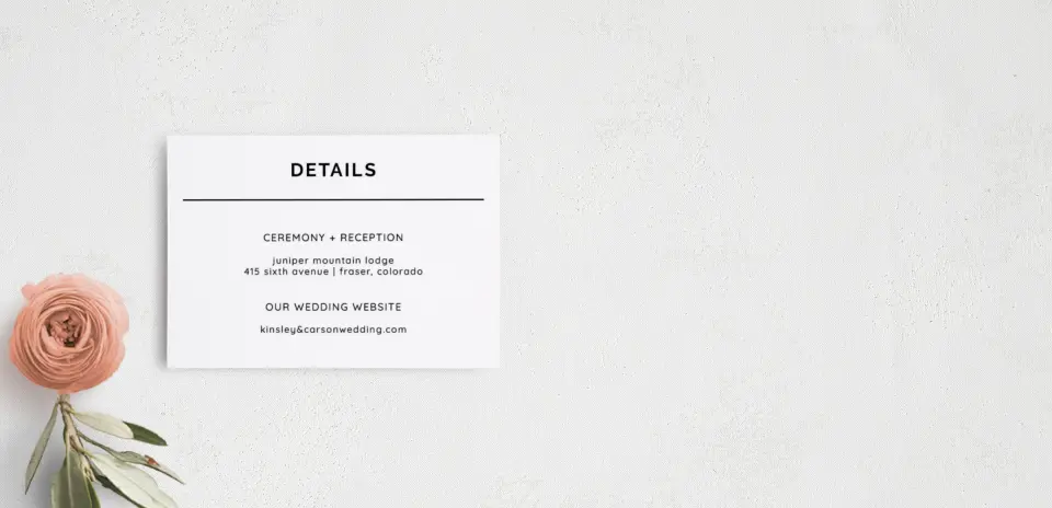 Guest Information Card