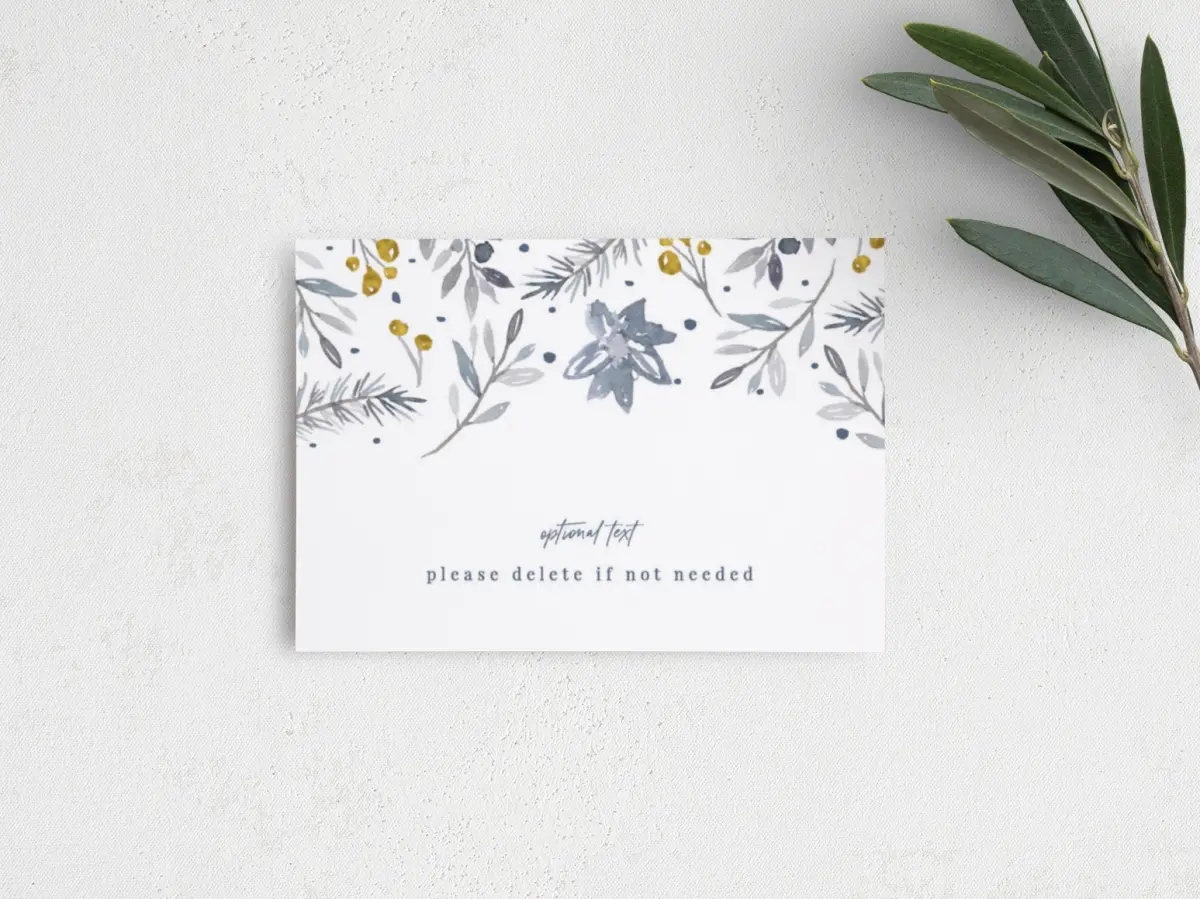 Guest Information Card Back View