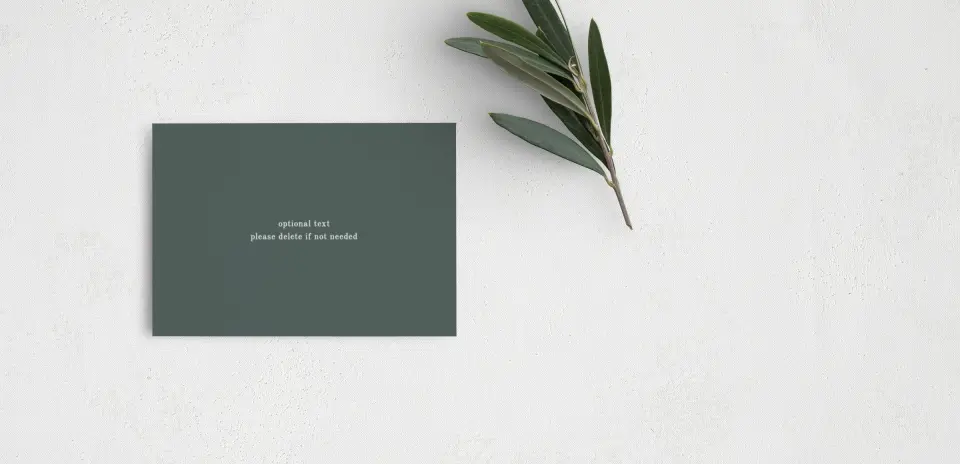 Guest Information Card Back View