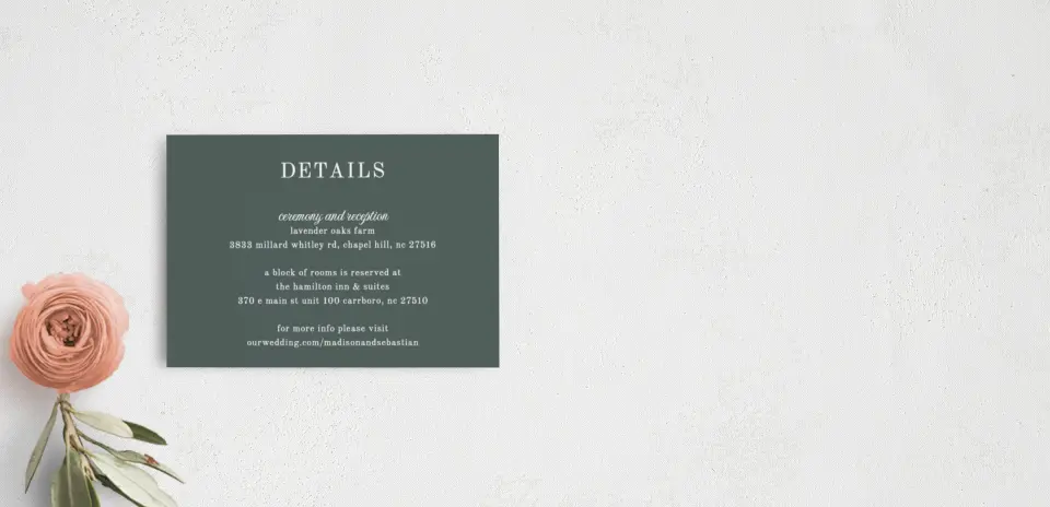 Guest Information Card