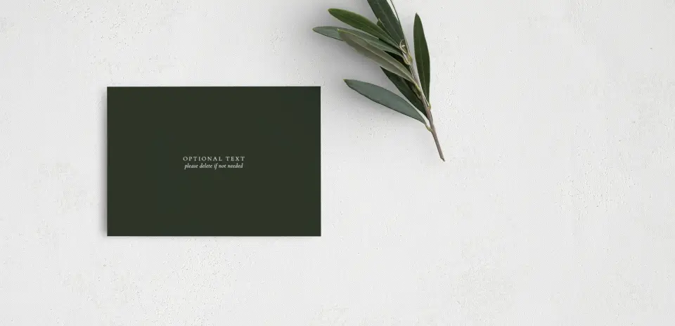 Guest Information Card Back View