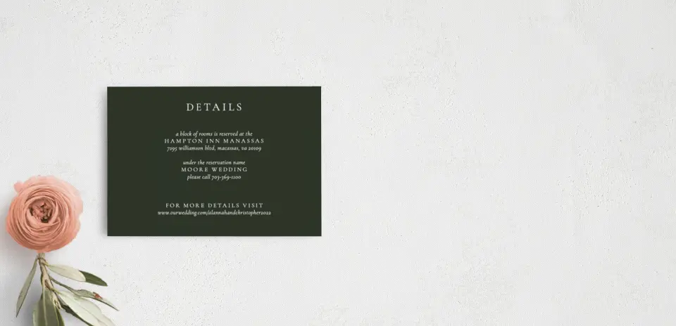 Guest Information Card