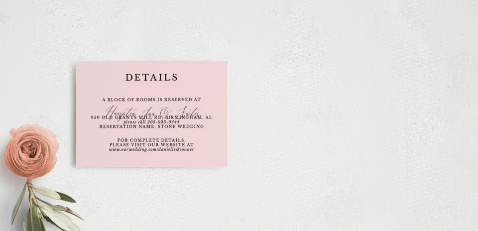 Guest Information Card