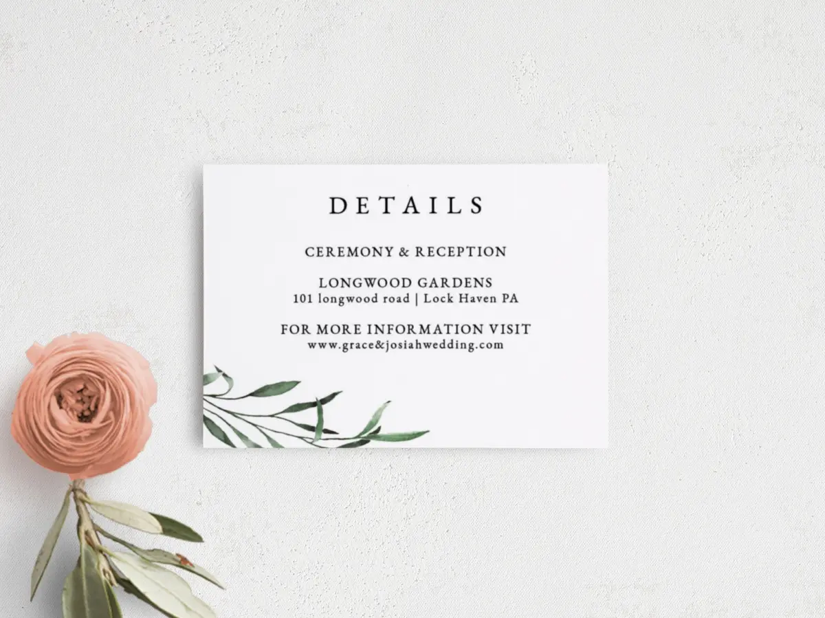 Guest Information Card