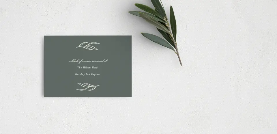 Guest Information Card Back View