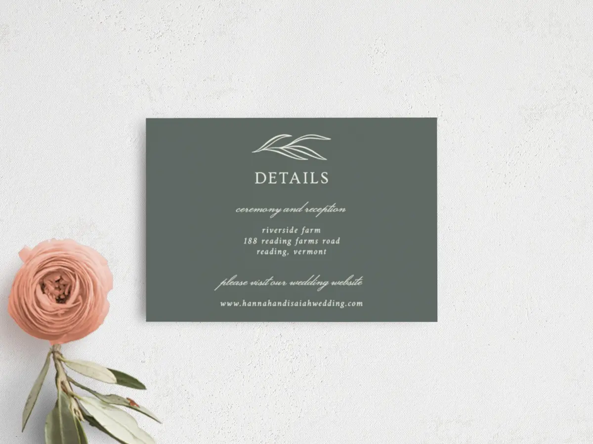 Guest Information Card