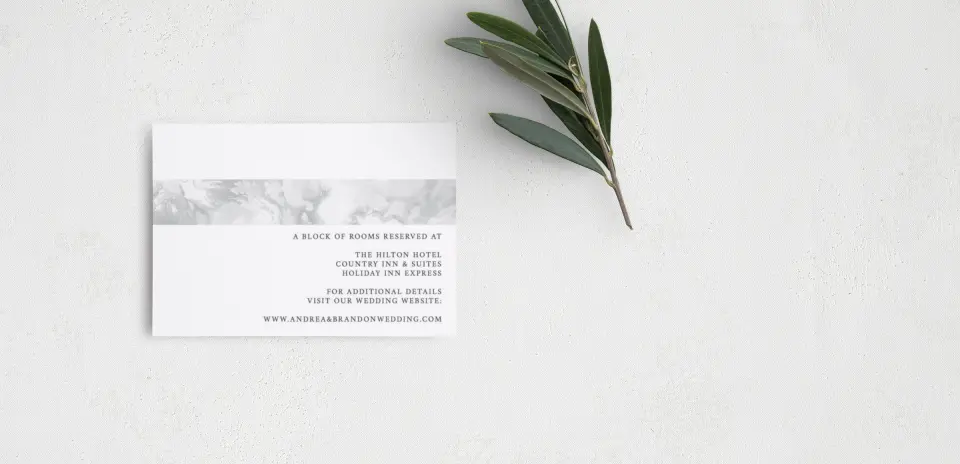 Guest Information Card Back View