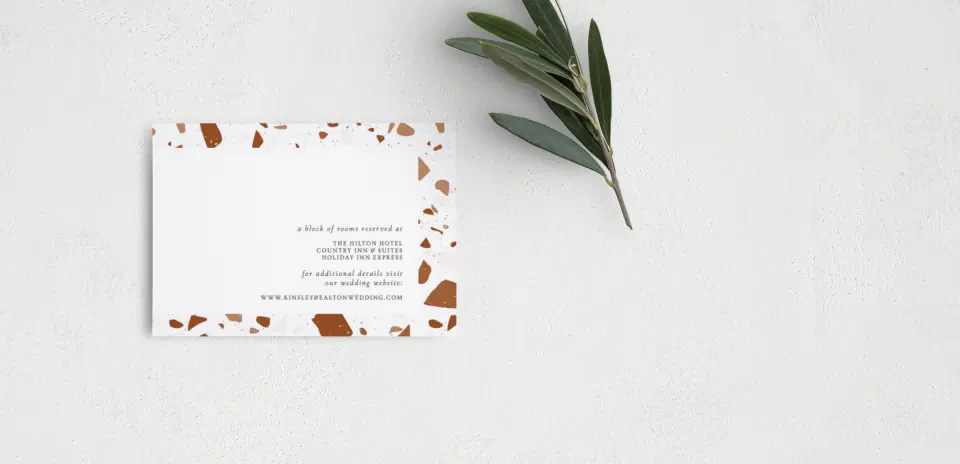 Guest Information Card Back View