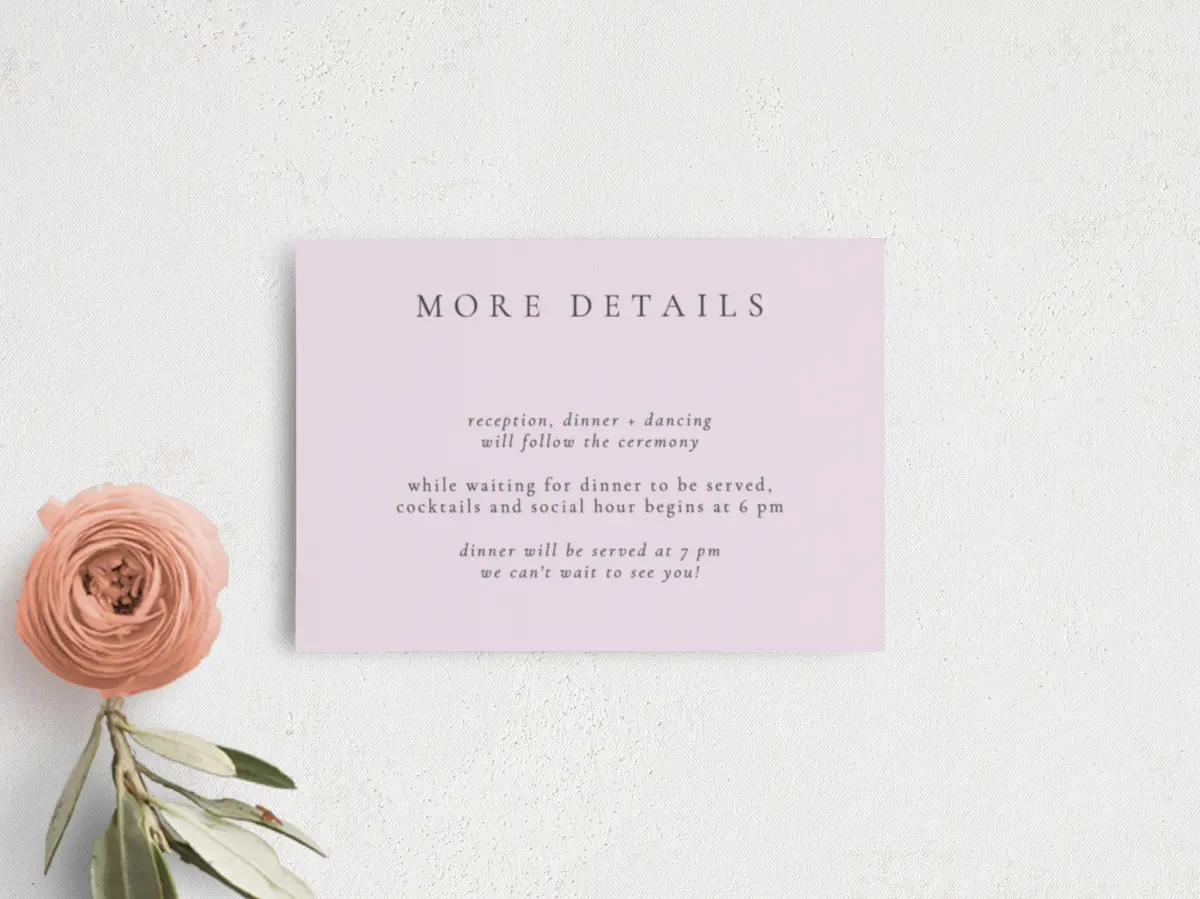 Guest Information Card