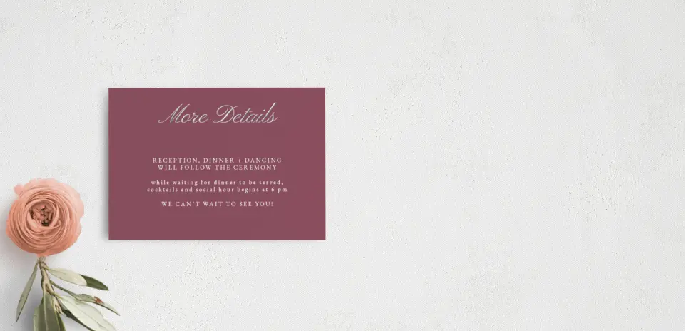 Guest Information Card