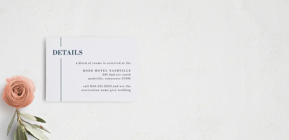 Guest Information Card