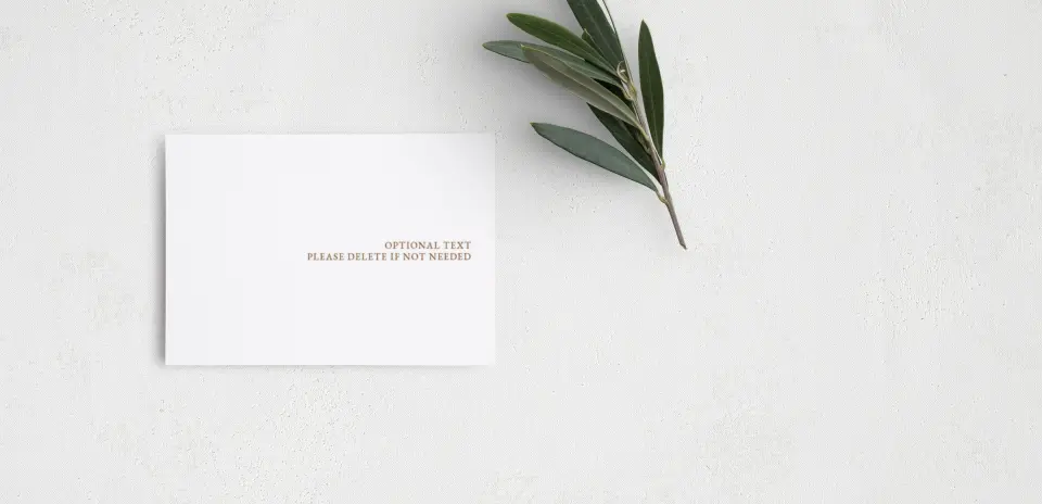 Guest Information Card Back View