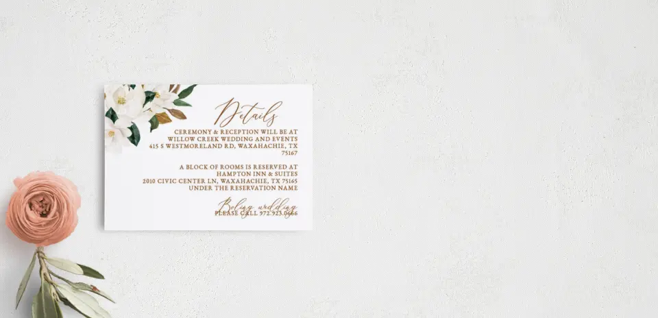Guest Information Card
