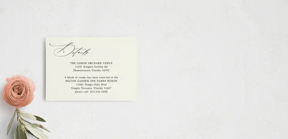 Guest Information Card