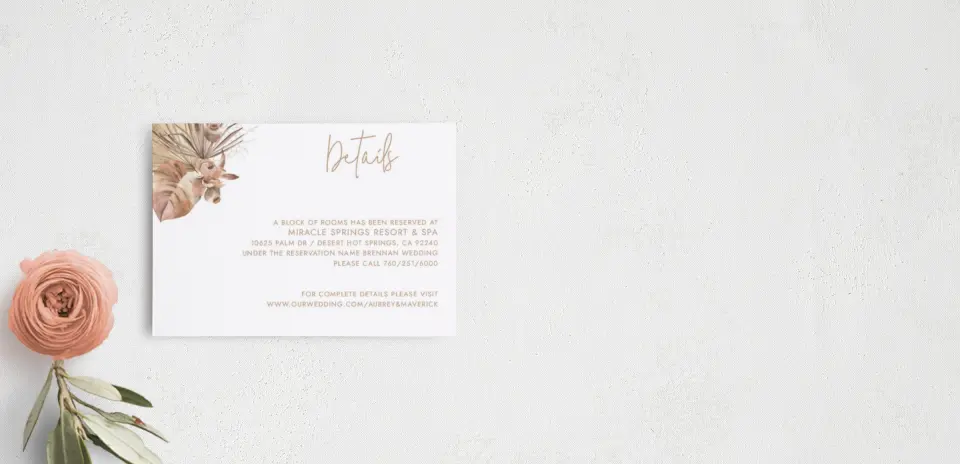 Guest Information Card