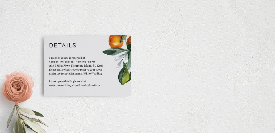 Guest Information Card
