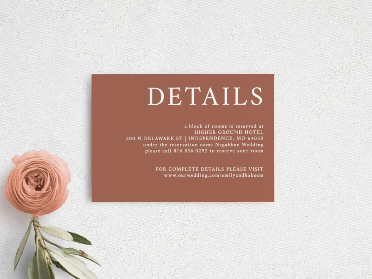 Guest Information Card
